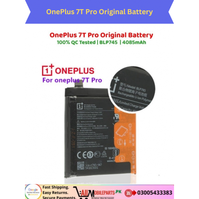 OnePlus 7T Pro Original Battery
