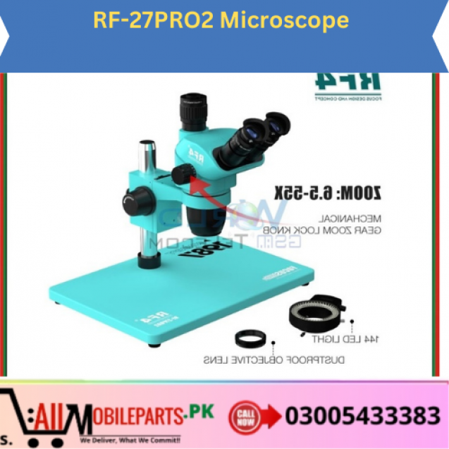 RF6555ProMax 6.5-55X Synchronous Zoom Stereo Microscope available in Pakistan
