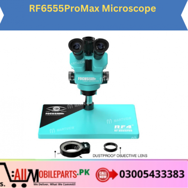 RF6555ProMax 6.5-55X Synchronous Zoom Stereo Microscope available in Pakistan