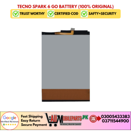 Tecno Spark 6 Go Battery (100% Original)